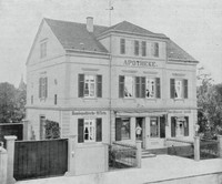 Die Stadtapotheke Radebeul um 1890 Die Stadtapotheke Radebeul um 1890